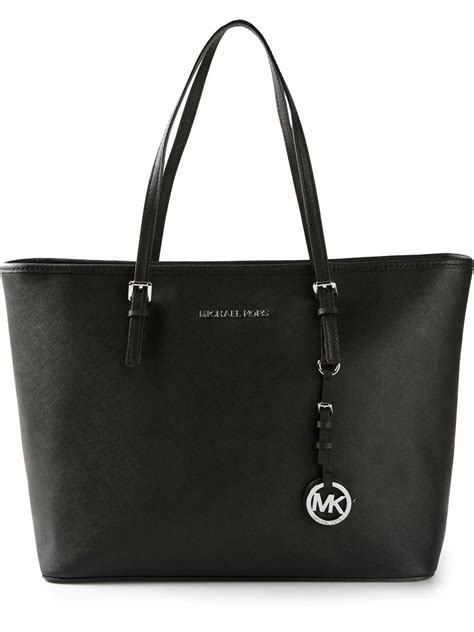 michael kors grab bag black|michael kors black tote bag.